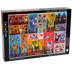 JaCaRou Cats Everywhere! Puzzle 1000pcs