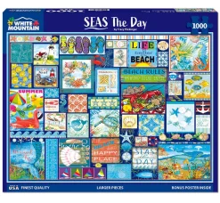 White Mountain Seas the Day Puzzle 1000pcs